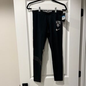 Nike Black Leggings with Nets Emblem
